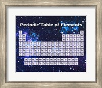 Periodic Table Of Elements Space Theme Fine Art Print