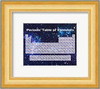 Periodic Table Of Elements Space Theme Fine Art Print