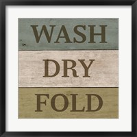 Wash Dry Fold Painted Wood Fine Art Print