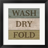Wash Dry Fold Painted Wood Fine Art Print