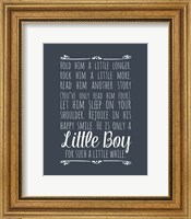 Hold Him A Little Longer - Blue Fine Art Print