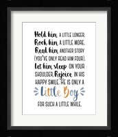 Hold Him A Little Longer Blue Palette Fine Art Print