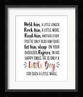 Hold Him A Little Longer Red Palette Fine Art Print