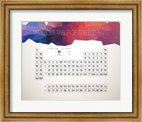 Periodic Table Of The Elements Abstract Low Poly Shape Fine Art Print