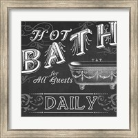 Chalkboard Bath Signs II Fine Art Print