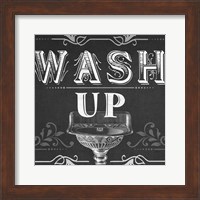 Chalkboard Bath Signs III Fine Art Print