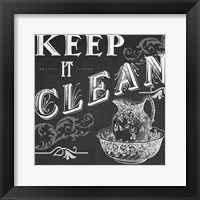 Chalkboard Bath Signs IV Fine Art Print