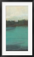 Teal Lake View I Fine Art Print