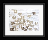 Stenciled Posies II Framed Print