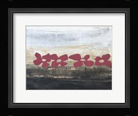 Stenciled Posies III Framed Print