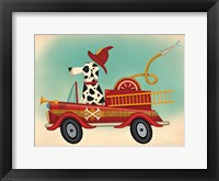 K9 Fire Department Framed Print