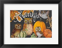 Harvest Owl III Framed Print