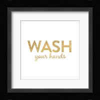 Bathroom Etiquette IV Framed Print