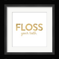 Bathroom Etiquette III Framed Print