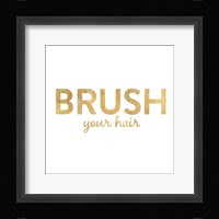 Bathroom Etiquette I Framed Print