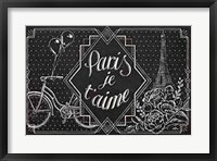 Vive Paris III Framed Print