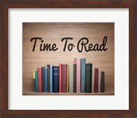 Time To Read - Wood Background Color Fine Art Print