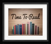 Time To Read - Wood Background Color Fine Art Print
