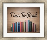 Time To Read - Wood Background Color Fine Art Print