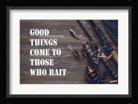 Good Things Come To Those Who Bait - Brown Fine Art Print