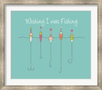 Wishing I Was Fishing - Colorful Floats Fine Art Print