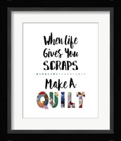 When Life Gives You Scraps - White Fine Art Print