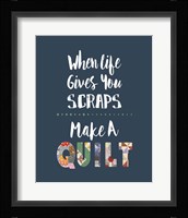 When Life Gives You Scraps - Blue Fine Art Print