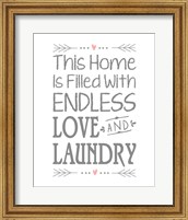 Endless Love and Laundry - White Fine Art Print