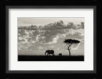 Silhouettes Of Mara Fine Art Print