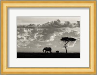 Silhouettes Of Mara Fine Art Print