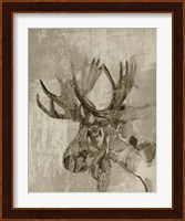 Sepia Moose Fine Art Print