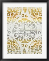 Tapestry Rosette I Framed Print