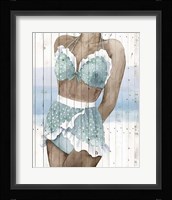 Bygone Bathers I Framed Print