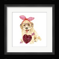 Valentine Puppy IV Framed Print