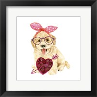 Valentine Puppy IV Framed Print