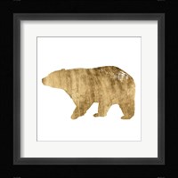 Brushed Gold Animals II Framed Print