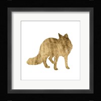 Brushed Gold Animals III Framed Print