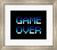 Game Over  - Blue Fine Art Print