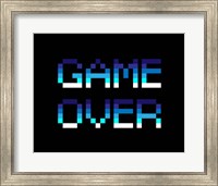 Game Over  - Blue Fine Art Print