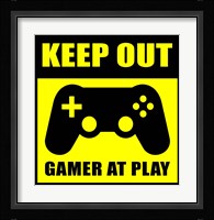 Keep Out Gamers At Play Fine Art Print
