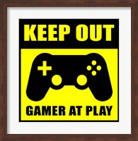 Keep Out Gamers At Play Fine Art Print