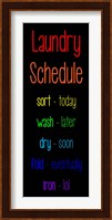 Laundry Schedule  - Rainbow Fine Art Print