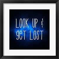 Star Gazing- Look Up and Get Lost Framed Print