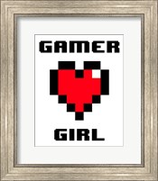 Gamer Girl  - White Fine Art Print