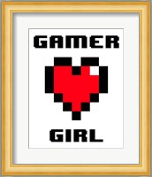 Gamer Girl  - White Fine Art Print