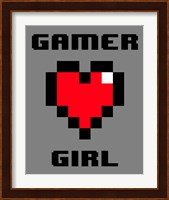 Gamer Girl  - Gray Fine Art Print