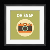 OH SNAP Camera Green Fine Art Print