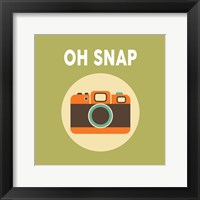 OH SNAP Camera Green Fine Art Print