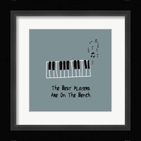 The Best Players Are On The Bench Blue Fine Art Print