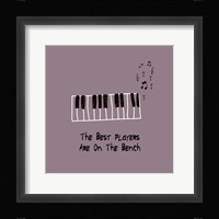 The Best Players Are On The Bench Purple Fine Art Print